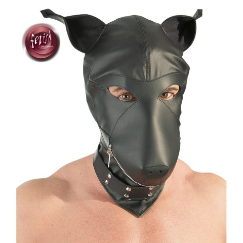 Imitation leather dog mask Imitation leather dog mask