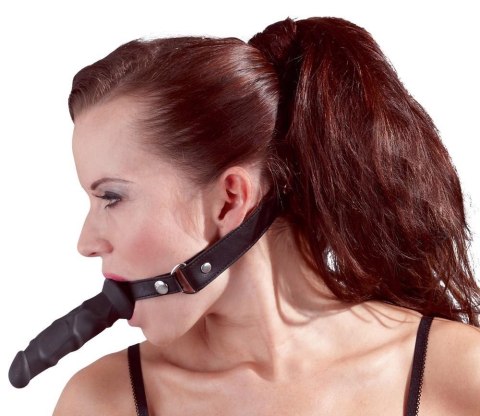 Silikonowe czarne dildo 12 cm na regulowanym pasku Silikonowe czarne dildo 12 cm na regulowanym pasku