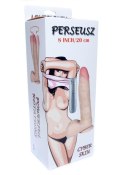 Dildo penis z rotacją i przyssawką jądrami 23cm