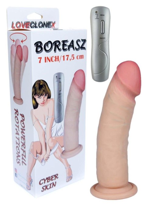 Realistyczny penis dildo z rotacją cyberskóra 20cm Realistyczny penis dildo z rotacją cyberskóra 20cm