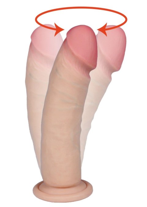 Realistyczny penis dildo z rotacją cyberskóra 20cm Realistyczny penis dildo z rotacją cyberskóra 20cm