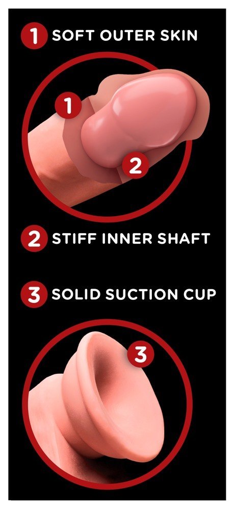 Realistyczne żylaste dildo z wielkimi jądrami 15cm Realistyczne żylaste dildo z wielkimi jądrami 15cm