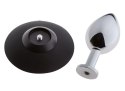 MALESATION Alu-Plug with suction cup medium, chrome