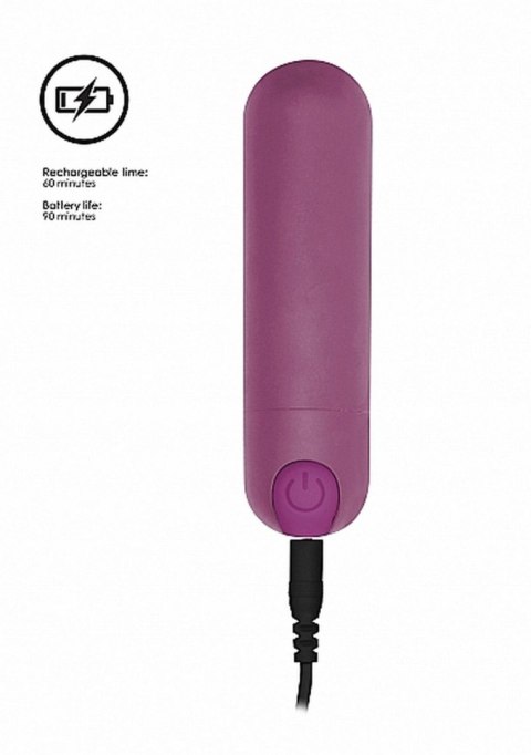 10 Speed Rechargeable Bullet - Purple 10 Speed Rechargeable Bullet - Purple