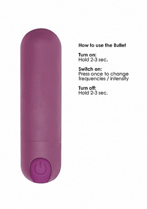 10 Speed Rechargeable Bullet - Purple 10 Speed Rechargeable Bullet - Purple