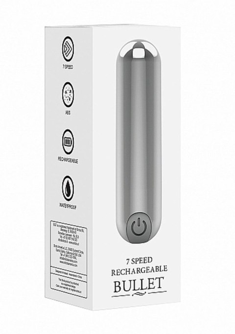 10 Speed Rechargeable Bullet - Silver 10 Speed Rechargeable Bullet - Silver