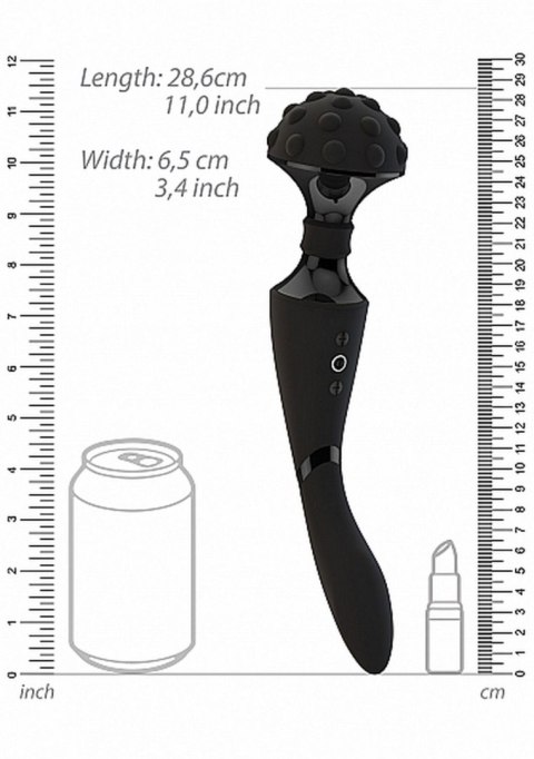 Dwustronny masażer łechtaczki wibrator 28cm 10tryb Dwustronny masażer łechtaczki wibrator 28cm 10tryb