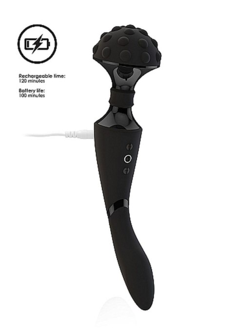 Dwustronny masażer łechtaczki wibrator 28cm 10tryb Dwustronny masażer łechtaczki wibrator 28cm 10tryb
