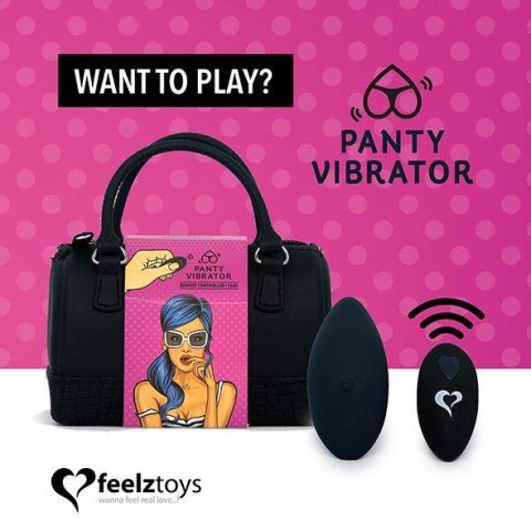 FeelzToys - Panty Vibe Op afstand bedienbare vibrator Zwart