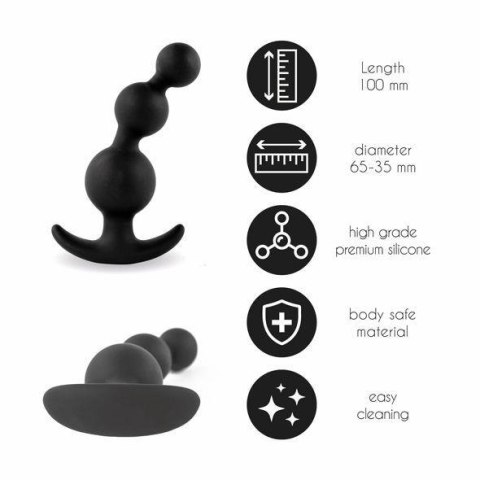 FeelzToys - Plugz Butt Plug Black Nr. 4 FeelzToys - Plugz Butt Plug Black Nr. 4