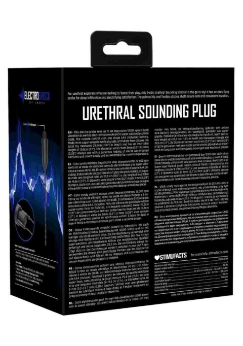 Elektrostymulator BDSM Vibrating Urethral Sounding - Black Elektrostymulator BDSM Vibrating Urethral Sounding - Black