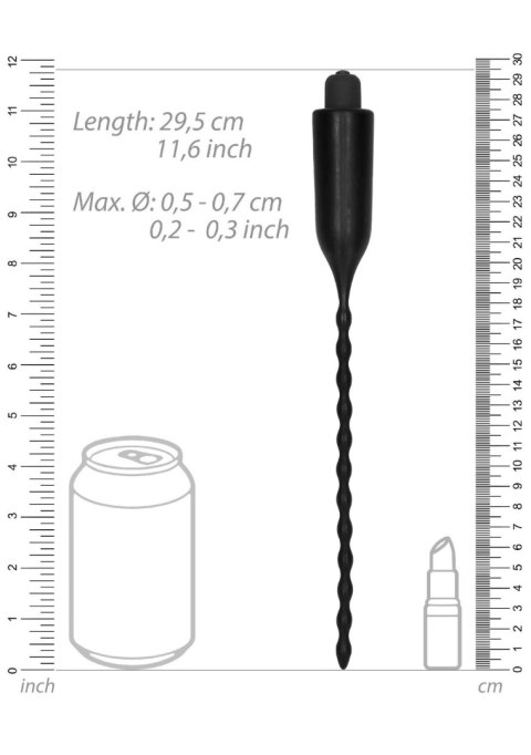 Elektrostymulator BDSM Vibrating Urethral Sounding - Black Elektrostymulator BDSM Vibrating Urethral Sounding - Black
