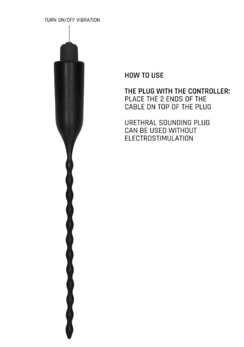 Elektrostymulator BDSM Vibrating Urethral Sounding - Black Elektrostymulator BDSM Vibrating Urethral Sounding - Black