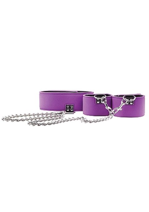 Reversible Collar and Wrist Cuffs - Purple Reversible Collar and Wrist Cuffs - Purple