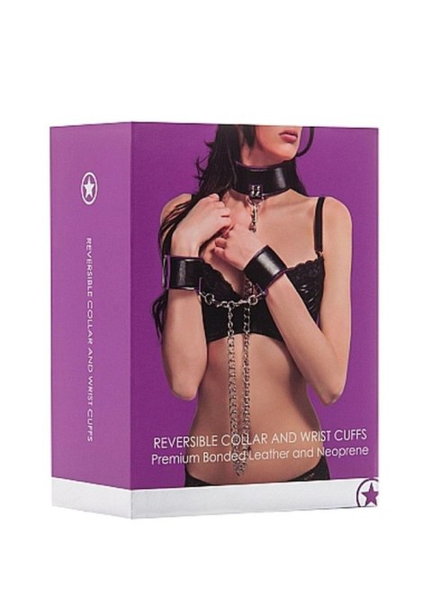 Reversible Collar and Wrist Cuffs - Purple Reversible Collar and Wrist Cuffs - Purple
