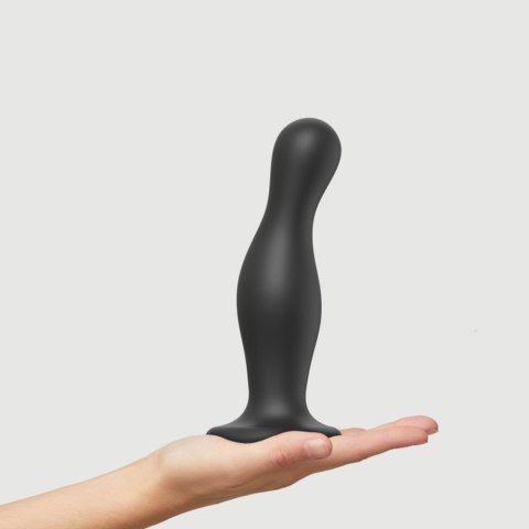 Fikuśne czarne opływowe dildo waginalne analne Fikuśne czarne opływowe dildo waginalne analne