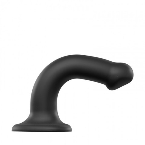 Gładkie czarne dildo miękkie z przyssawką 18 cm Gładkie czarne dildo miękkie z przyssawką 18 cm