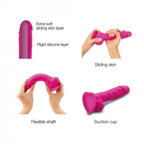 Ralistyczne dildo sliding skin fuchsia l Ralistyczne dildo sliding skin fuchsia l