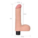 Realistyczny wibrator penis z jadrami 17 cm