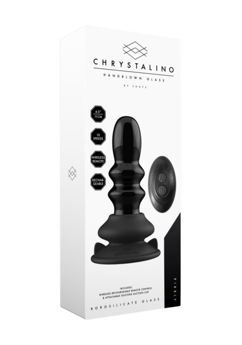 Dildo szklane z wibracjami na przyssawce Dildo szklane z wibracjami na przyssawce
