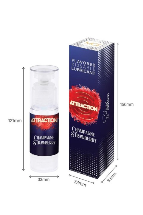 LUBRICANT ATTRACTION CHAMPAGNE STRAWBERRY 50 ML LUBRICANT ATTRACTION CHAMPAGNE STRAWBERRY 50 ML
