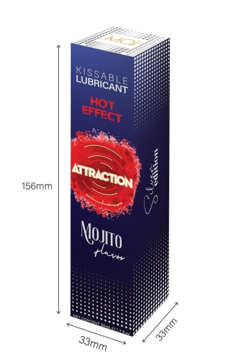 LUBRICANT ATTRACTION HEAT MOJITO 50 ML LUBRICANT ATTRACTION HEAT MOJITO 50 ML
