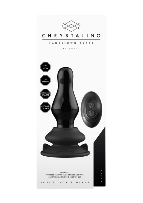 Małe szklane dildo z wibracjami z przyssawką Małe szklane dildo z wibracjami z przyssawką