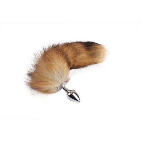 Aluminiowy korek analny z puszystym futerkiem 43cm Aluminiowy korek analny z puszystym futerkiem 43cm