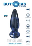 Szklany wibrujący korek analny sex buttplug 11cm