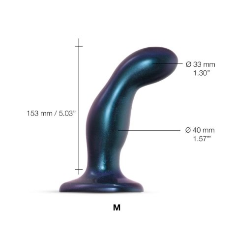 DILDO PLUG SNAKY BLEU METALLIC - M DILDO PLUG SNAKY BLEU METALLIC - M