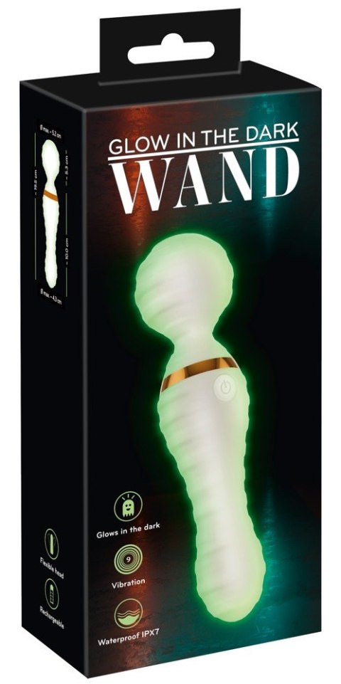 Podwójny masażer różdżka wibrator 19 cm 9 trybów Podwójny masażer różdżka wibrator 19 cm 9 trybów