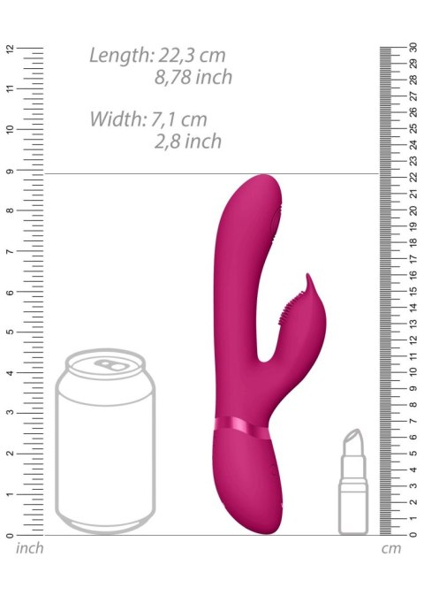 Wibrator króliczek masażer pulsacje 22cm 10trybów Wibrator króliczek masażer pulsacje 22cm 10trybów