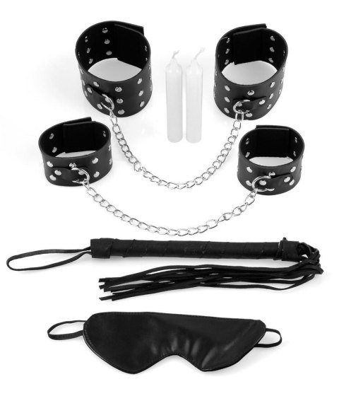 Zestaw BDSM bondage kajdanki pejcz maska świece Zestaw BDSM bondage kajdanki pejcz maska świece