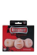 Zestaw-REALSTUFF 3 IN 1 MASTURBATORS FLESH