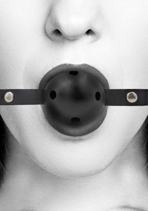 Breathable Ball Gag - With Bonded Leather Straps Breathable Ball Gag - With Bonded Leather Straps