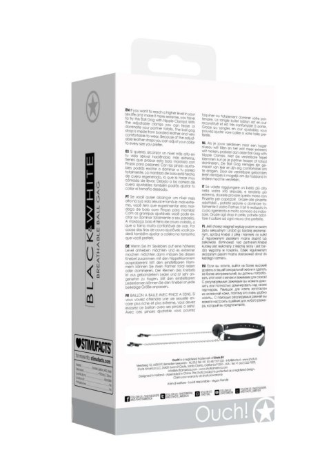 Breathable Ball Gag With Nipple Clamps Breathable Ball Gag With Nipple Clamps