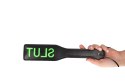 'Slut'' Paddle - Glow in the Dark - Black/Neon Green