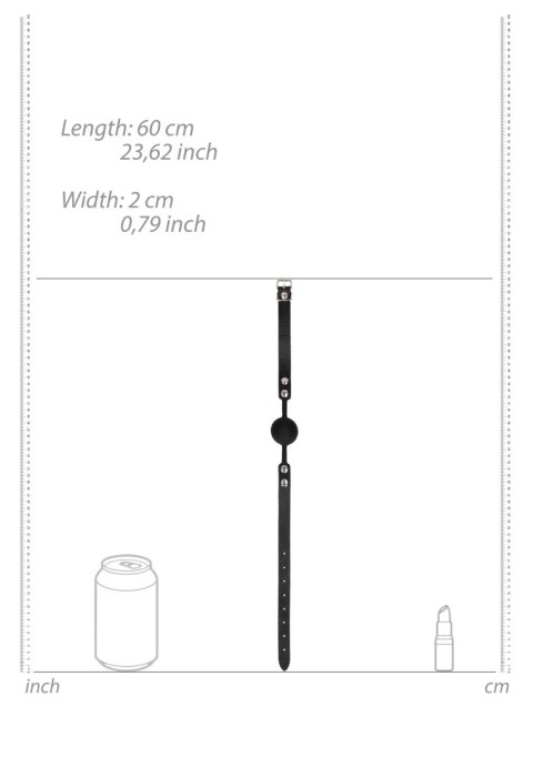 Silicone Ball Gag - with Adjustable Bonded Leather Straps Silicone Ball Gag - with Adjustable Bonded Leather Straps