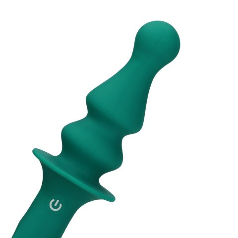 Korek wibrujący analny zatyczka z uchwytem gładki silikon 16,5cm USB Korek wibrujący analny zatyczka z uchwytem gładki silikon 16,5cm USB