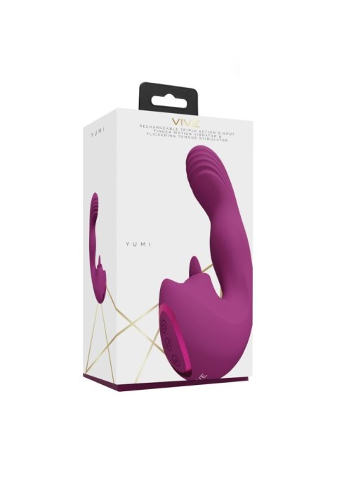 Wibrator damski 3 silikonowy z wibracjami i językiem punkt G 10 trybów Wibrator damski 3 silikonowy z wibracjami i językiem punkt G 10 trybów