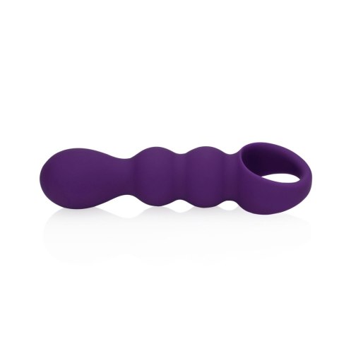 Wibrujący korek analny z uchwytem 10 trybów miękki silikon 16,5cm Wibrujący korek analny z uchwytem 10 trybów miękki silikon 16,5cm
