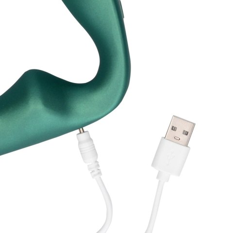 Pointed Vibrating Prostate Massager with Remote Control - Metallic Green Pointed Vibrating Prostate Massager with Remote Control - Metallic Green