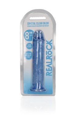 Żelowe niebieskie dildo z przyssawką waginalne i analne 22 cm