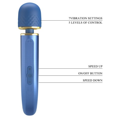 PRETTY LOVE - Colorful Massager Blue, 7 vibration functions 5 levels of speed control PRETTY LOVE - Colorful Massager Blue, 7 vibration functions 5 levels of speed control