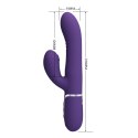 PRETTY LOVE - Mariana dark purple, 7 vibration functions, 7 thrusting settings, 4 rolling functions,4 nodding functions