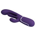 Wibrator króliczek PRETTY LOVE - Shonia Dark Purple, Twinkled Tenderness, 7 thumping functions 7 vibration functions