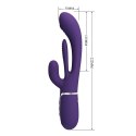 Wibrator króliczek PRETTY LOVE - Shonia Dark Purple, Twinkled Tenderness, 7 thumping functions 7 vibration functions