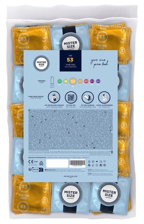 Mister Size 53mm pack of 100 Mister Size 53mm pack of 100