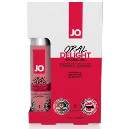 Żel do seksu oralnego- System JO - Oral Delight Arousal Gel Strawberry Sensation 30 ml