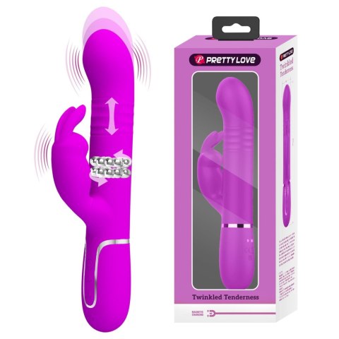 PRETTY LOVE - Twinkled Tenderness Purple, 7 vibration functions 4 rotation functions 4 thrusting settings